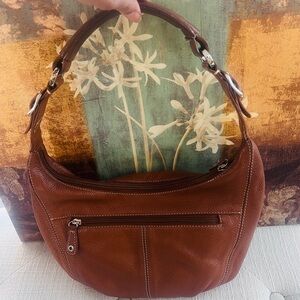 Tignanello Brown Leather Hobo Bag! NWOT!